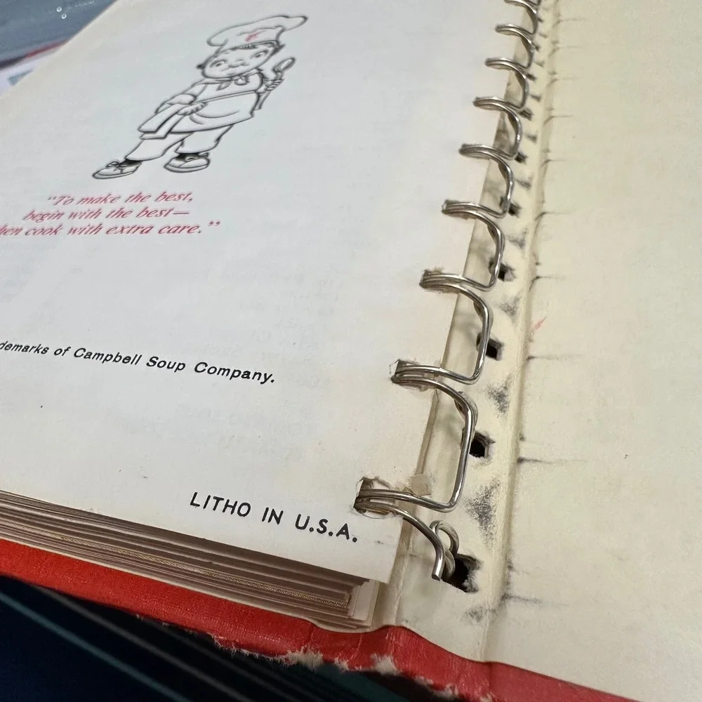 Vintage 1968 Campbell's Cooking With Soup Cookbook 608 Recipes Spiral Bound